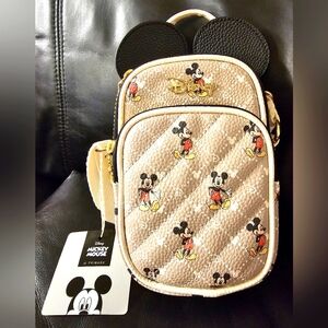 Disney Mickey Mouse Quilted Crossbody‎ Primark Purse Bag Ears